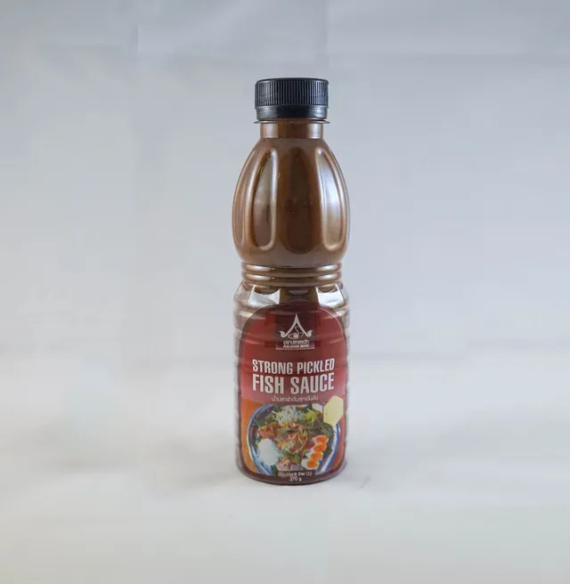 Plai-Jawak cooked plara, rice bran recipe, PET bottle