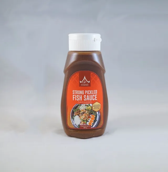 Plai-Jawak cooked plara, roasted rice recipe, squeeze bottle